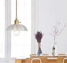 Load image into Gallery viewer, Vintage Textured Glass Pendant Lights