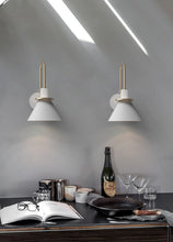 Load image into Gallery viewer, Salena modern wall sconce in white
