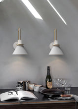 Load image into Gallery viewer, Salena modern wall sconce in white