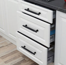 Charger l'image dans la galerie, Black drawer and cabinet handles for kitchens