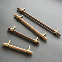 Load image into Gallery viewer, Modern wood cabinet and drawer handles
