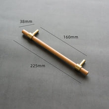 Load image into Gallery viewer, 160mm beech wood cabinet handle