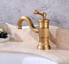 Load image into Gallery viewer, Vintage single handle bathroom faucet