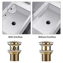 Load image into Gallery viewer, Polished Brass Bathroom Sink Drains