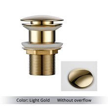 Load image into Gallery viewer, Polished Brass Bathroom Sink Drains