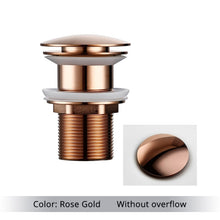 Load image into Gallery viewer, Polished Brass Bathroom Sink Drains