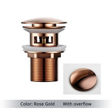 Load image into Gallery viewer, Polished Brass Bathroom Sink Drains