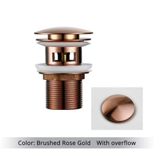 Load image into Gallery viewer, Polished Brass Bathroom Sink Drains