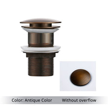 Load image into Gallery viewer, Polished Brass Bathroom Sink Drains
