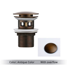 Load image into Gallery viewer, Polished Brass Bathroom Sink Drains