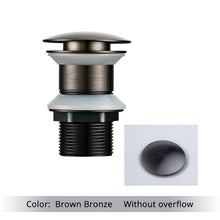 Load image into Gallery viewer, Polished Brass Bathroom Sink Drains