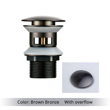 Load image into Gallery viewer, Polished Brass Bathroom Sink Drains