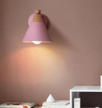 Charger l'image dans la galerie, Colorful Nordic Wood Wall Lamp