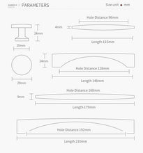 Load image into Gallery viewer, Modern Bronze Cabinet and Drawer Handles