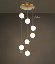 Load image into Gallery viewer, Modern Frosted Glass Globe Chandelier