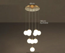Load image into Gallery viewer, Modern Frosted Glass Globe Chandelier