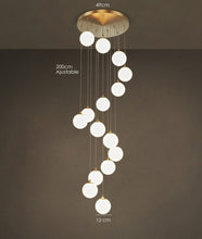 Load image into Gallery viewer, Modern Frosted Glass Globe Chandelier