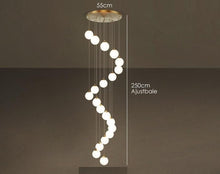 Load image into Gallery viewer, Modern Frosted Glass Globe Chandelier