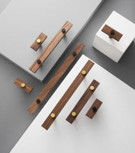 Load image into Gallery viewer, Walnut Cabinet and Drawer Handles