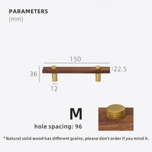 Load image into Gallery viewer, Walnut Cabinet and Drawer Handles