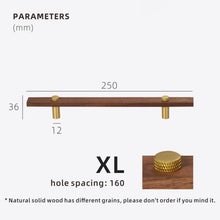 Load image into Gallery viewer, Walnut Cabinet and Drawer Handles