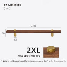 Load image into Gallery viewer, Walnut Cabinet and Drawer Handles