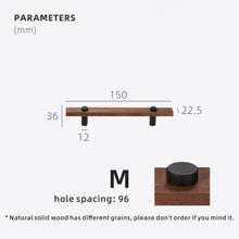 Load image into Gallery viewer, Walnut Cabinet and Drawer Handles