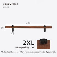 Load image into Gallery viewer, Walnut Cabinet and Drawer Handles