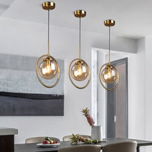 Load image into Gallery viewer, Vintage Glass Globe Pendant Lights