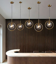 Load image into Gallery viewer, Vintage Glass Globe Pendant Lights