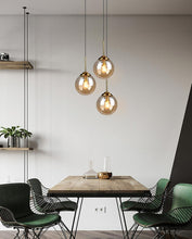 Load image into Gallery viewer, Vintage Glass Globe Pendant Lights