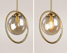 Load image into Gallery viewer, Vintage Glass Globe Pendant Lights