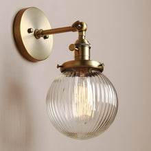 Load image into Gallery viewer, Antique brass vintage farmhouse wall sconce