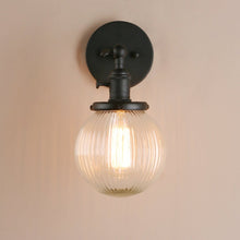 Load image into Gallery viewer, Farmhouse bathroom wall sconce in black