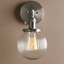 Load image into Gallery viewer, Farmhouse rustic glass globe wall lighting
