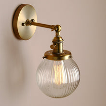 Load image into Gallery viewer, Textured Glass Globe Wall Sconce