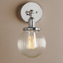 Load image into Gallery viewer, Chrome wall lighting for vintage farmhouse