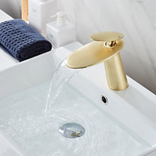 Charger l'image dans la galerie, Matte gold modern waterfall faucet