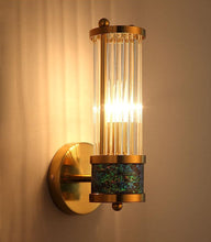 Load image into Gallery viewer, illuminated Glass Crystal Wall Light