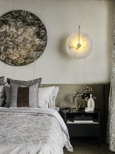 Load image into Gallery viewer, Modern White Marble Wall Sconce for master bedroom