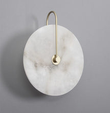 Load image into Gallery viewer, Modern White Marble Wall Sconce