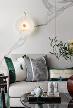 Load image into Gallery viewer, Modern White Marble Wall Sconce for living room