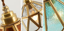 Load image into Gallery viewer, Vintage Stained Glass Pendant Lights