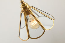 Load image into Gallery viewer, Vintage Stained Glass Pendant Lights