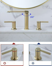 Load image into Gallery viewer, Modern Double Handle Bathroom Faucet