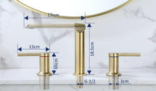 Load image into Gallery viewer, Modern Double Handle Bathroom Faucet
