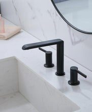 Load image into Gallery viewer, Modern Double Handle Bathroom Faucet in Black