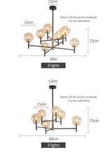 Load image into Gallery viewer, Polina - Modern Nordic Multi-Bulb Chandelier