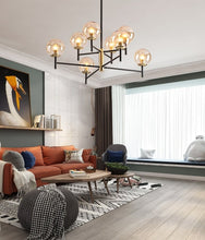 Load image into Gallery viewer, Contemporary Glass Globe Chandelier for Living Room