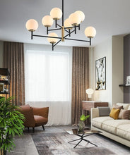 Load image into Gallery viewer, Frosted Glass Globe Chandelier